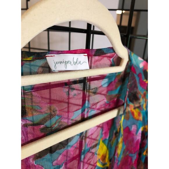 Juniper Blu South Moon Under Pink Kimono One Size - Picture 3 of 7